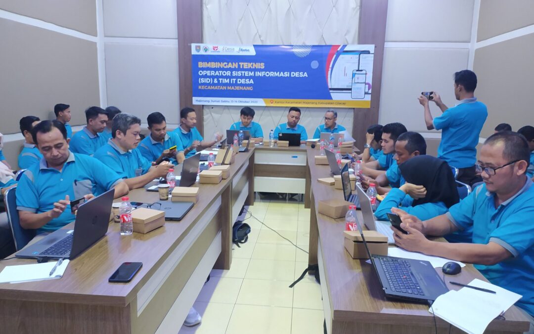 PUSKOMEDIA Gelar Bimbingan Teknis (Bimtek) Operator Sistem Informasi Desa dan Tim IT Desa di Kecamatan Majenang, Cilacap